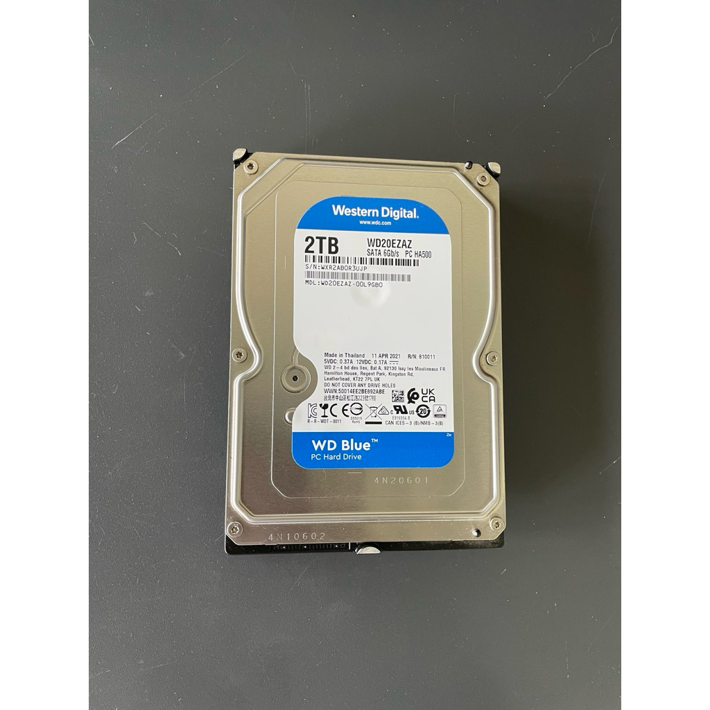 HDD/WD/Blue/2TB/RPM5400/แถมสายSATA3