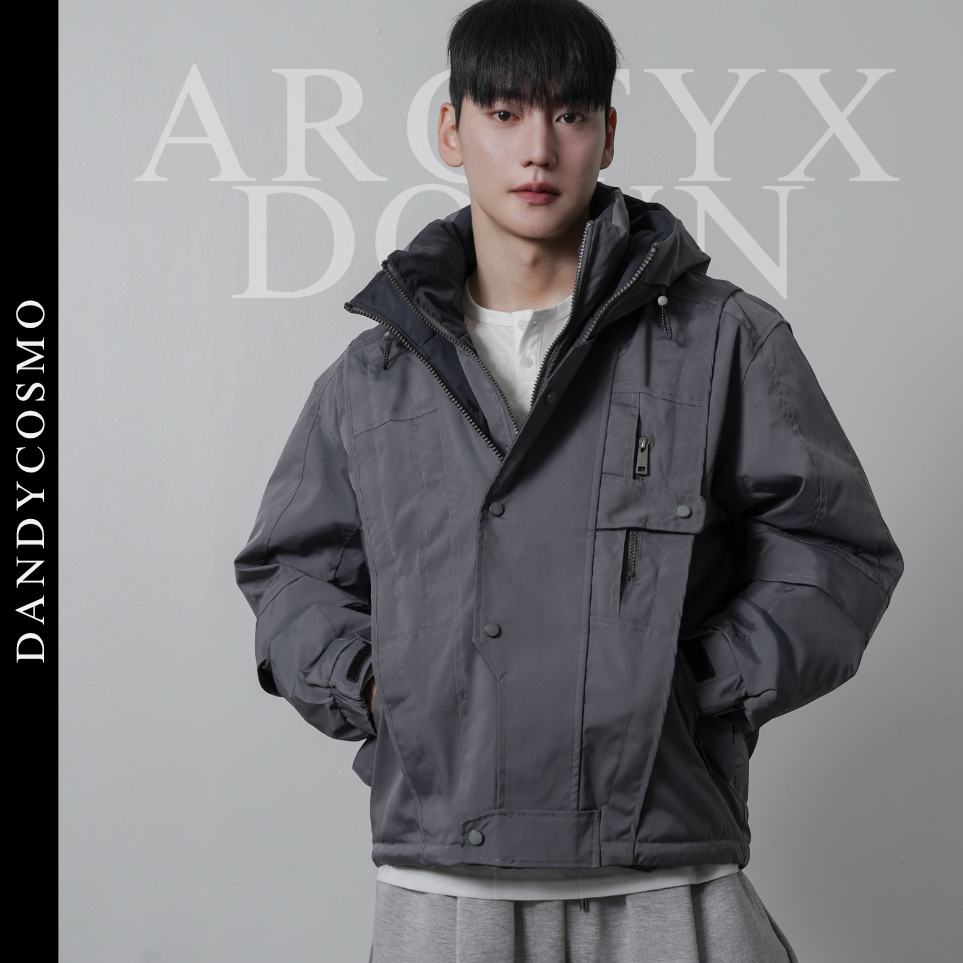 DANDY COSMO | [2สี] ARCTYX Down Jacket  แจ็กเก็ตกันหนาวดีไซน์เทคนิคัล ให้ลุคเท่ พรีเมียม