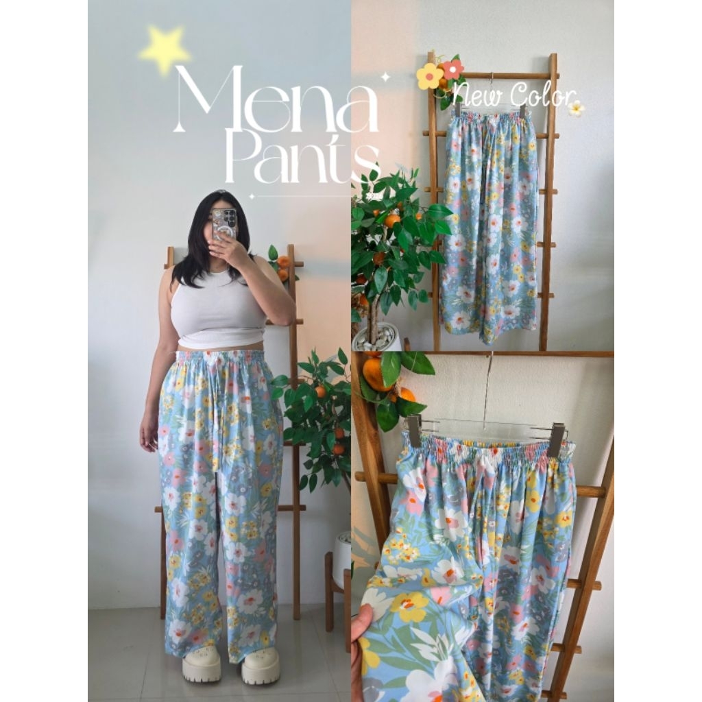 Jaiko Mena Pants กางเกงสาวอวบพรางหุ่น ใส่สบายมาก เอว 32-50 มีหลายสี  ผ้าไหมญี่ปุ่น