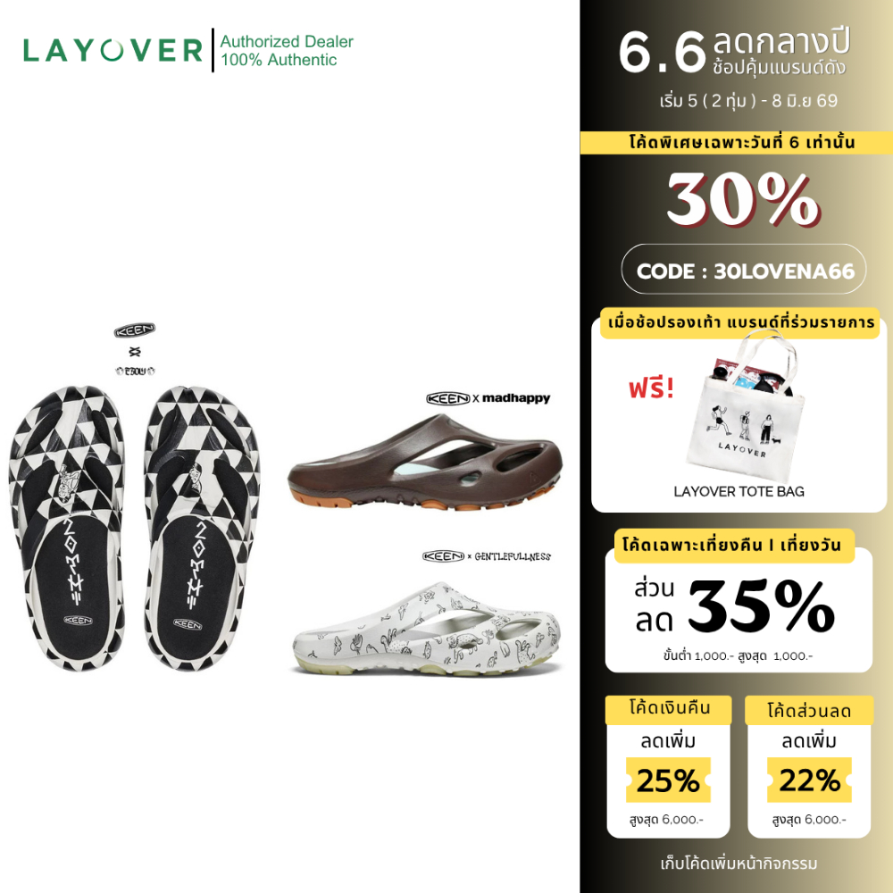 [ส่วนลด30% FMCG661] Keen Shanti รองเท้าแตะรุ่นนิยม