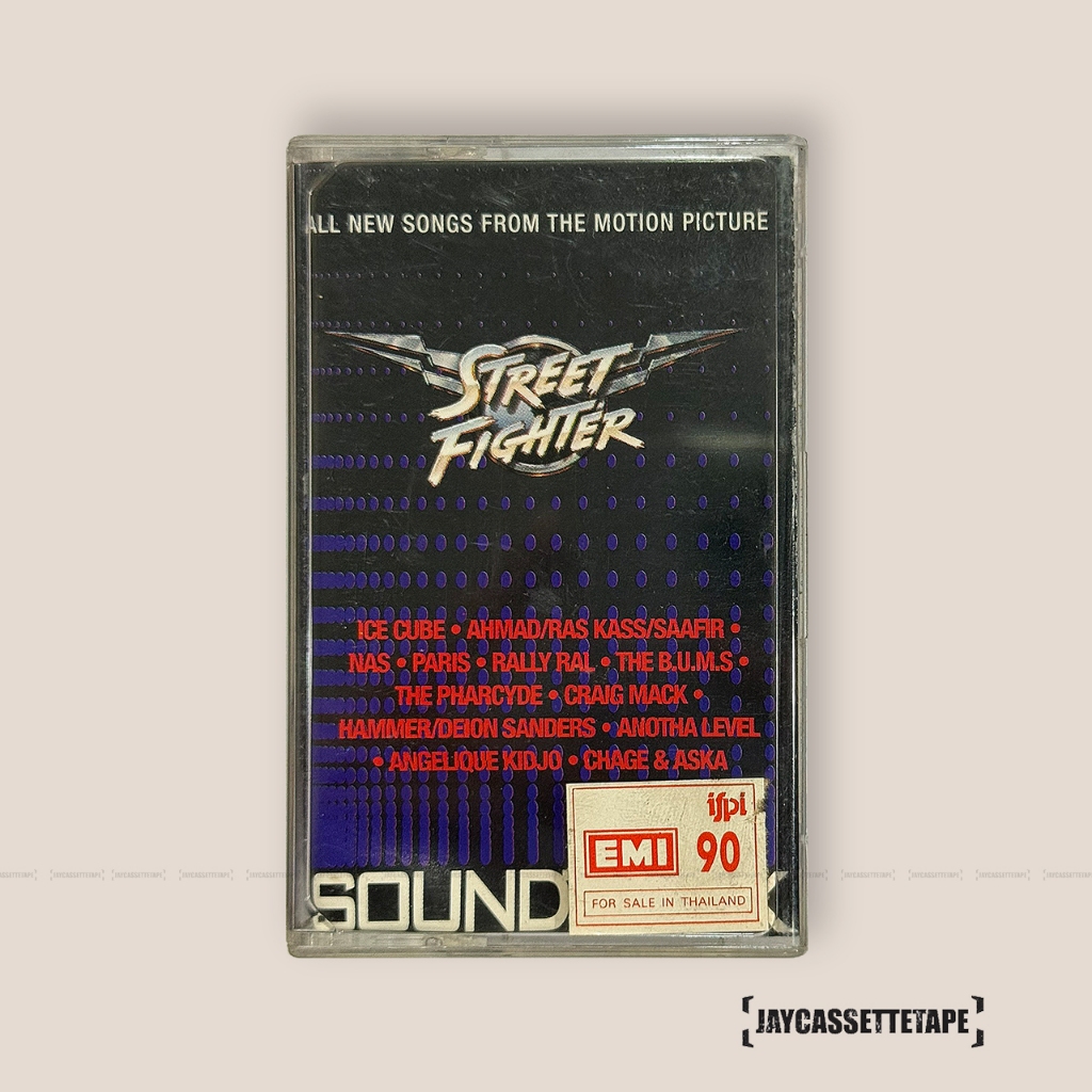 Street Fighter Soundtrack เทปเพลง เทปคาสเซ็ต เทปคาสเซ็ท Cassette Tape เทปเพลงสากล