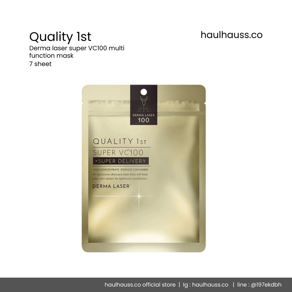 QUALITY 1st Derma Laser Super VC100 Face Mask Sheet