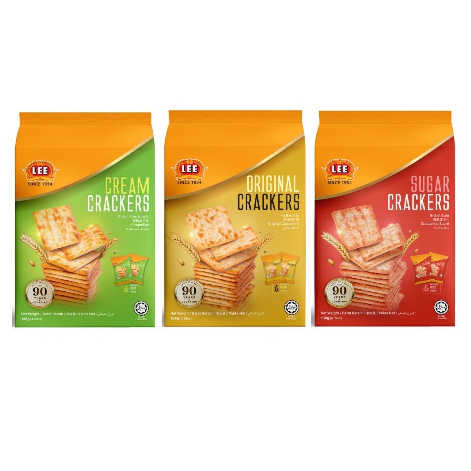 ขนมแครกเกอร์ 3 รสชาติ 130g. (ตรา LEE)
