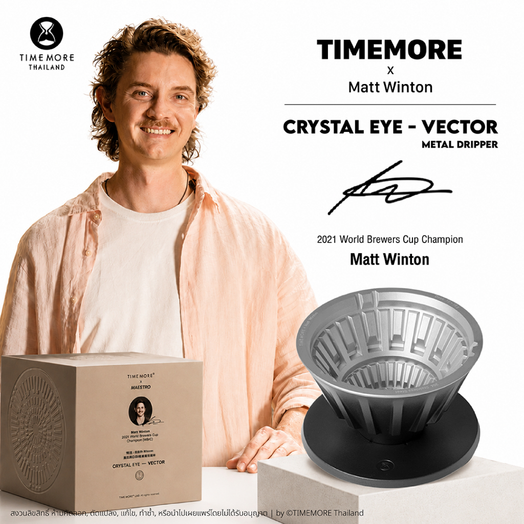 (พร้อมส่ง) TIMEMORE x Matt - Vector Metal Dripper - ดริปเปอร์