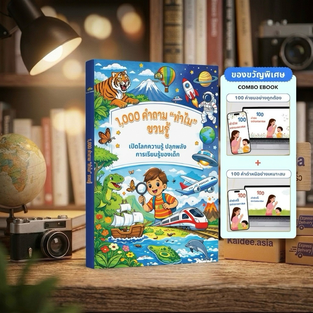 ✅ หนังสือขายดี 1000 คำถาม “ทำไม” ชวนรู้ เปิดโลกความรู้ ปลุกพลัง การเรียนรู้ของเด็ก