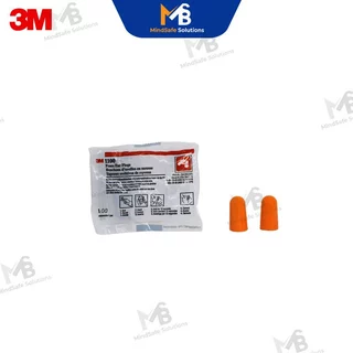 3M 1100 Earplugs ปลั๊กอุดหูลดเสียง โฟมอุดหู เบา นิ่มไม่เจ็บหู ลดเสียงได้ดี