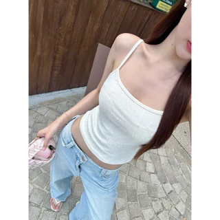 Sophia top - สายเดี่ยวลูกไม้ ทรง basic มีซับใน