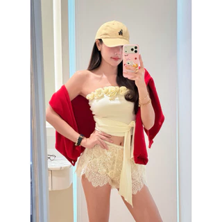 LA-ROSE TOP 🙂‍↔️🌹 เกาะอกแต่งดอกกุหลาบ Unigam