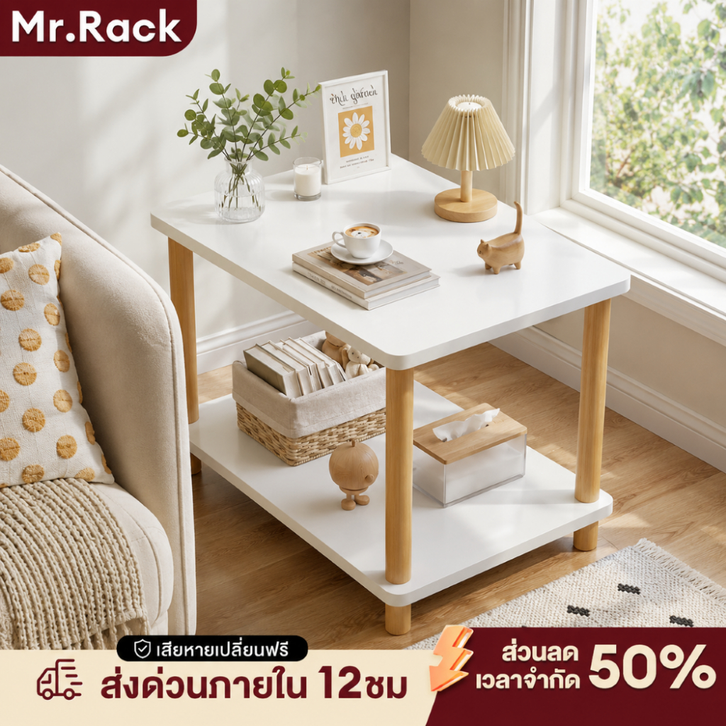 MR โต๊ะกาแฟ 80/60/40ซม  โต๊ะโซฟ   โต๊ะกลางโซฟา ความเรียบง่าย สไตล์โมเดิร์น ใช้ได้กับห้องนั่งเล่น ห้องนอน