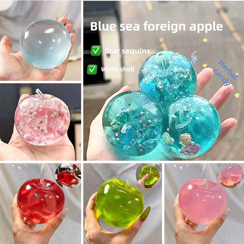 Amber Ball บอลบีบใสมากก ✨Apple stress ball ฟินมากกก