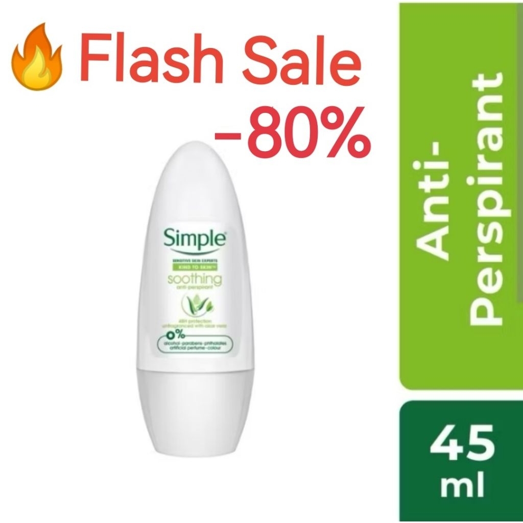 โรลออน Simple (Exp. 16/07/69) Simple Soothing Anti-perspirant Deodorant 45ml