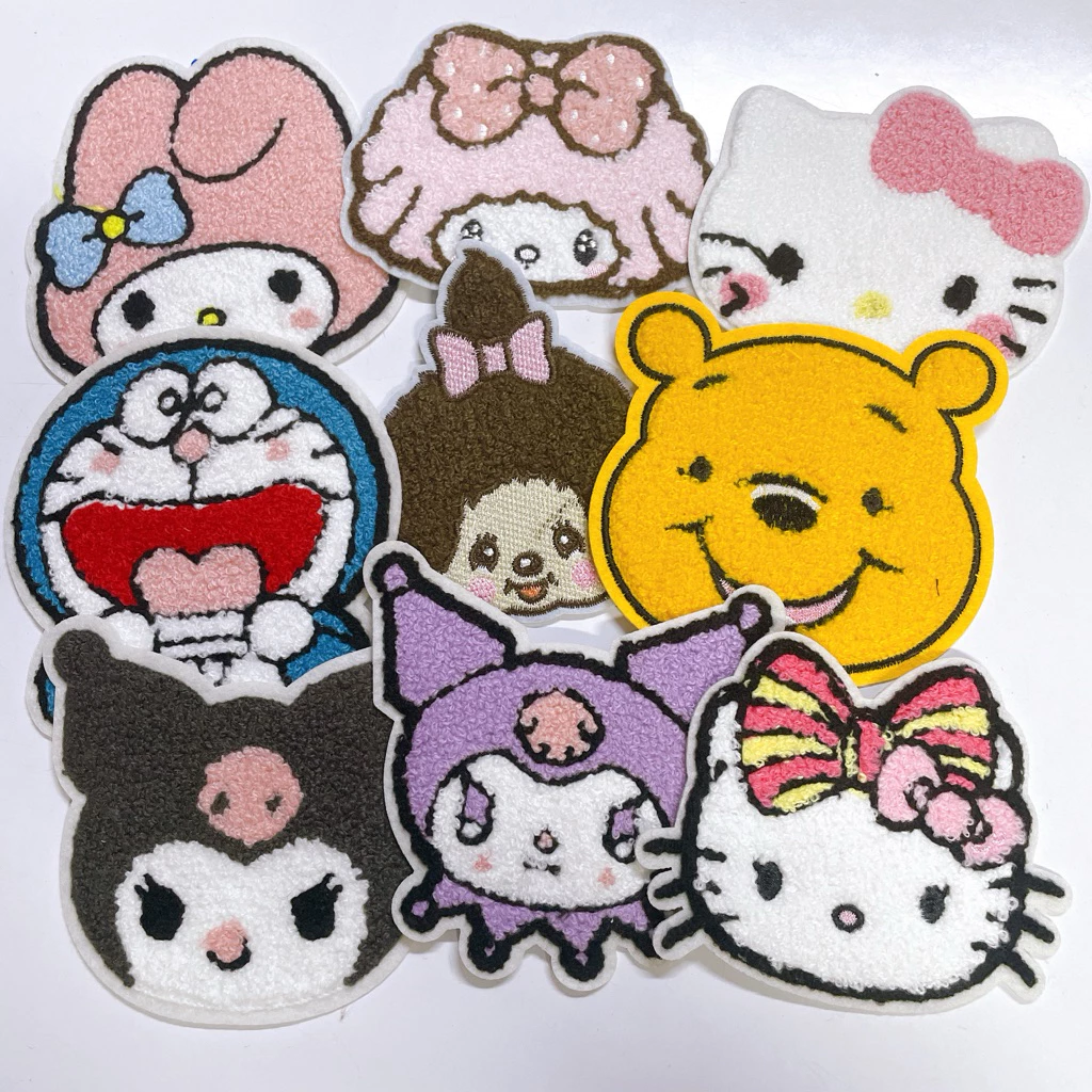ตัวรีดติดเสื้อผ้า ไหมพรมปักฟู diyเสื้อผ้า กระเป๋า cute