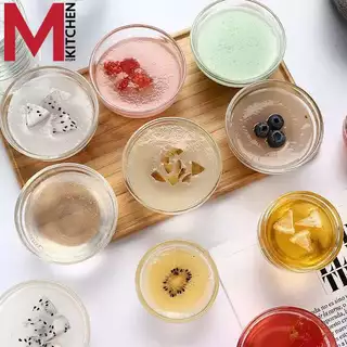 M KITCHEN ชาม ชามแก้ว ถ้วยใส่น้ำจิ้ม ถ้วยขนม Lucky glass มี 4 ขนาดให้เลือก 35-370 สามารถเข้าไมโครเวฟ