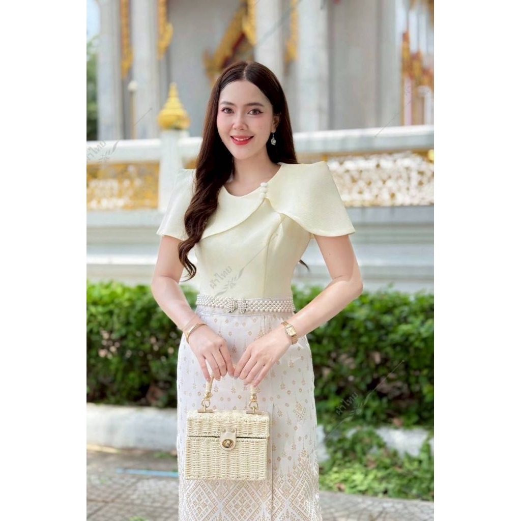 เสื้อไทยประยุกต์ เสื้อลูกไม้ ไซส์32-44