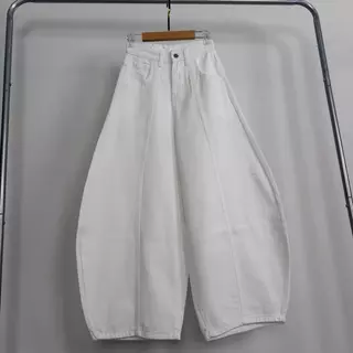 JINJEANS-(XS-9XL) รวมสีรุ่นมินิบอลลูนกางเกงยีนส์ทรงหลวม ขากว้างมาก ขาใหญ่สะโพกใหญ่ ใส่สบาย baggy barrel บอลลูน