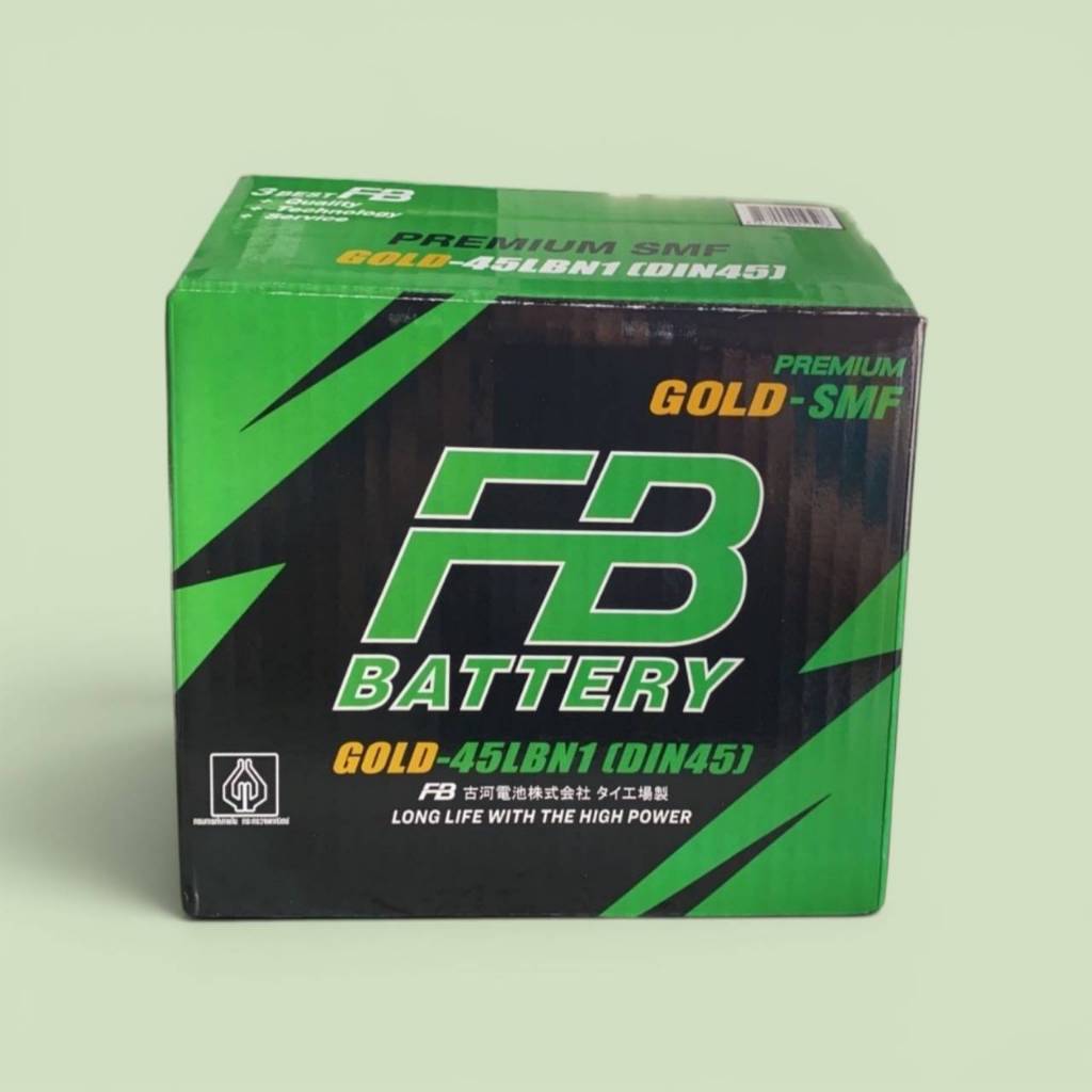 แบตเตอรี่​ FB Battery Premium Gold SMF DIN 45 LBN 1 ขั้ว L