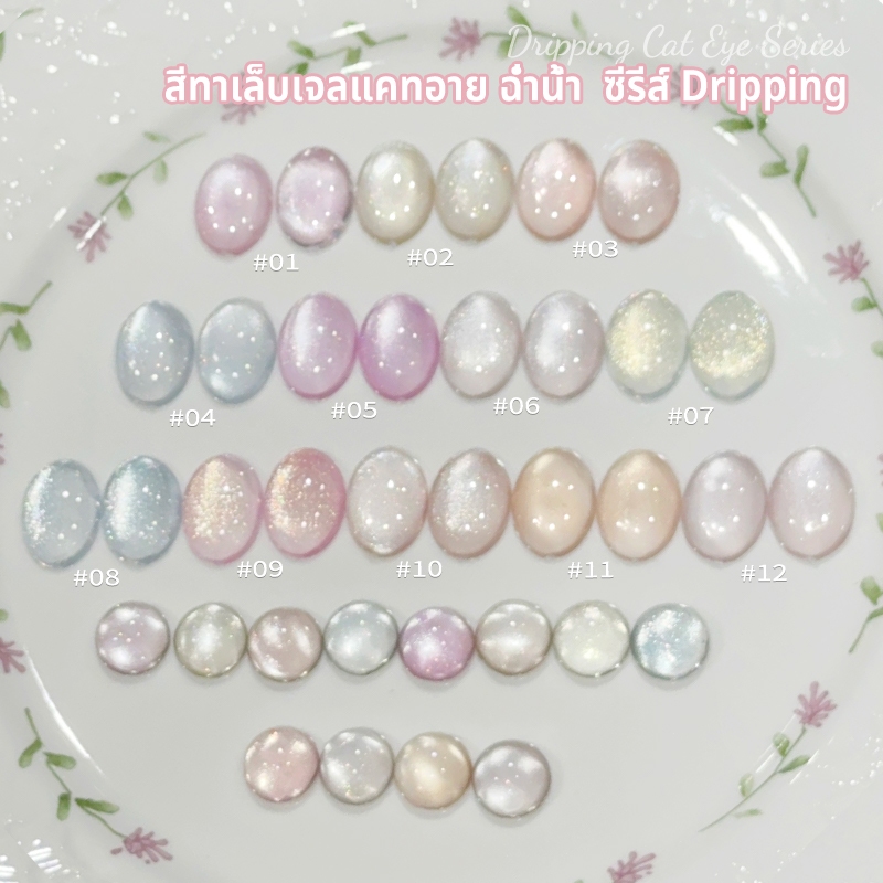Nawoelite  สีเจลแคทอาย เจลทาเล็บ กาวทาเล็บ  สีเจลแคทอาย 12 สี เจลทาเล็บเนื้อเปียก ขนาด15ml ใช้LED/UV