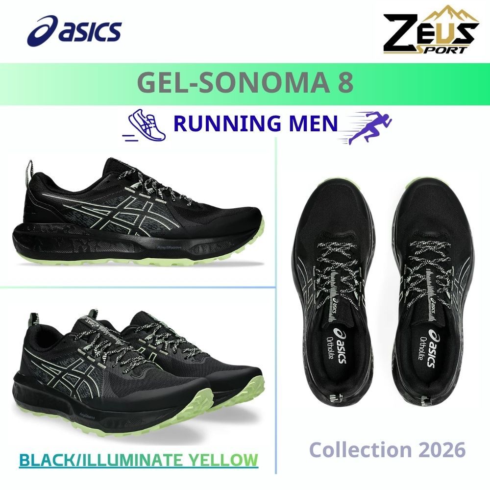 ASICS GEL-SONOMA GEL-Trabuco รองเท้าวิ่งเทรลสำหรับผู้ชาย [Trail Running MEN] เส้นทางออฟโรด ทั้งหิน ดินโคลน และทางลาดชัน
