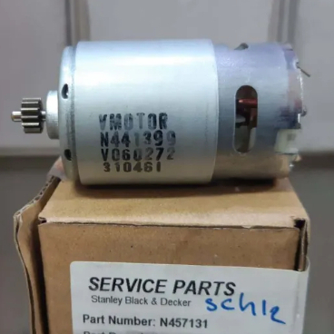 Stanley motor with pinion อะไหล่มอเตอร์ พร้อมเฟืองขับ สว่านไร้สาย รุ่น SCD 12 part no N457127