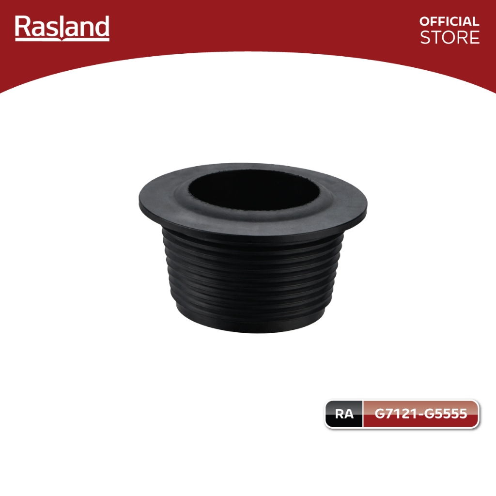 RASLAND G7121-G5555 ยางเกลียวกันซึมคุณภาพสูง /ดำ ยางหนา นิ่ม ยืดหยุ่นกันซึมดีเยี่ยมระหว่างกำแพงกับท่อชาร์ปท่อน้ำทิ้ง