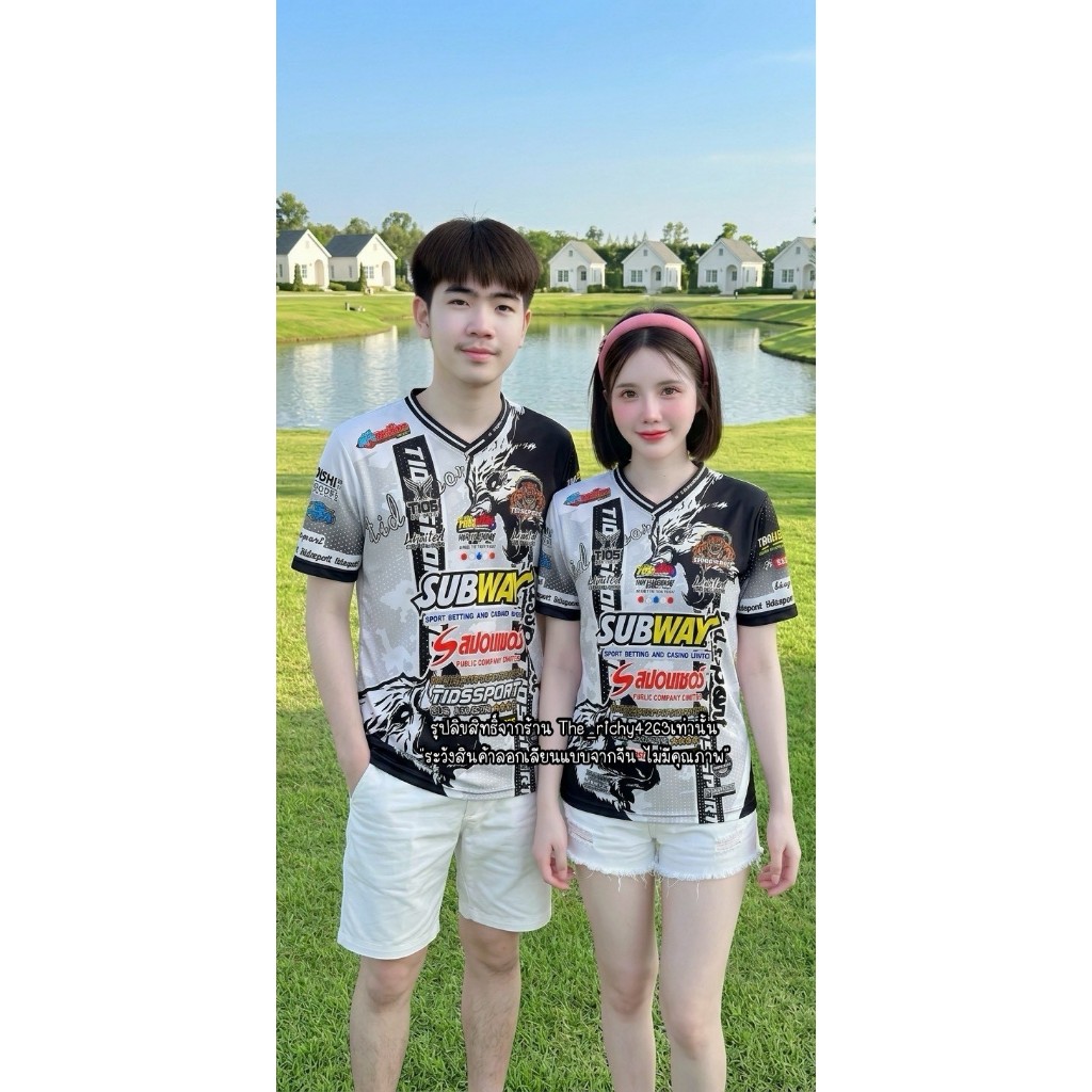 เสื้อกีฬาแขนสั้นลายยอดฮิตใครใส่ก็ดูดี ผ้าระบายอากาศ มีครบไซส์พร้อมส่ง