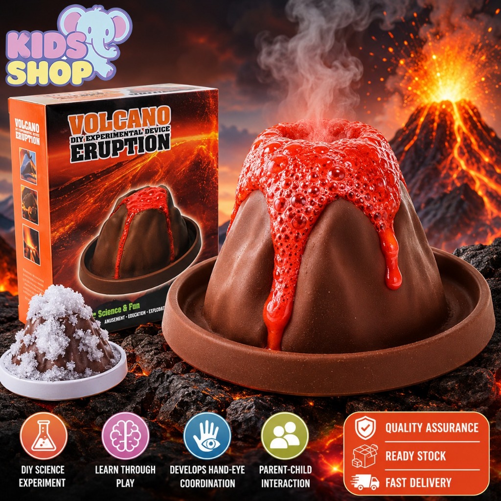 ชุดทดลองวิทยาศาสตร์ ภูเขาไฟลาวาปะทุ Volcano Eruption DIY ของเล่นวิทยาศาสตร์​ เสริมพัฒนาการ