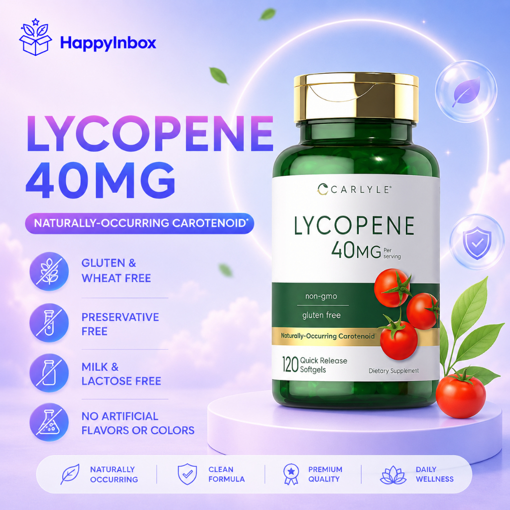 Carlyle Lycopene 40mg Non-GMO | Gluten-Free | 120 Quick Release Softgels
