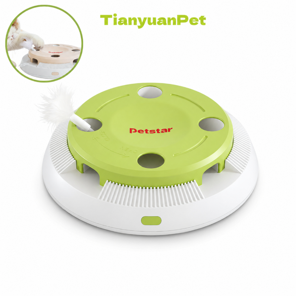 ของเล่นแมวอัตโนมัติ ของเล่นแมวอัจฉริยะ automatic cat toy เล่นเองได้แบบอัตโนมัติ แก้เบื่อ ลดความเครียด