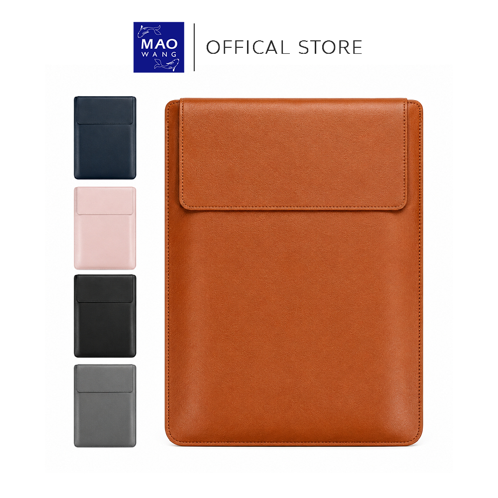 Laptop Bag กระเป๋าแล็ปท็อป มีแผ่นรองเมาส์ในตัว ขนาด14นิ้ว/16นิ้ว เคสหนังใส่โน๊ตบุ๊ค 3in1