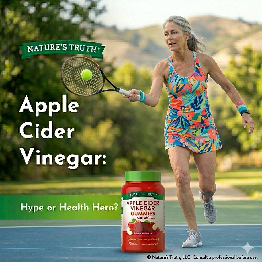 (มี5ตัวเลือก)Nature's Truth Apple Cider Vinegar 600mg 75กัมมี่เคี้ยว แอ๊ปเปิ้ลไซเดอร์