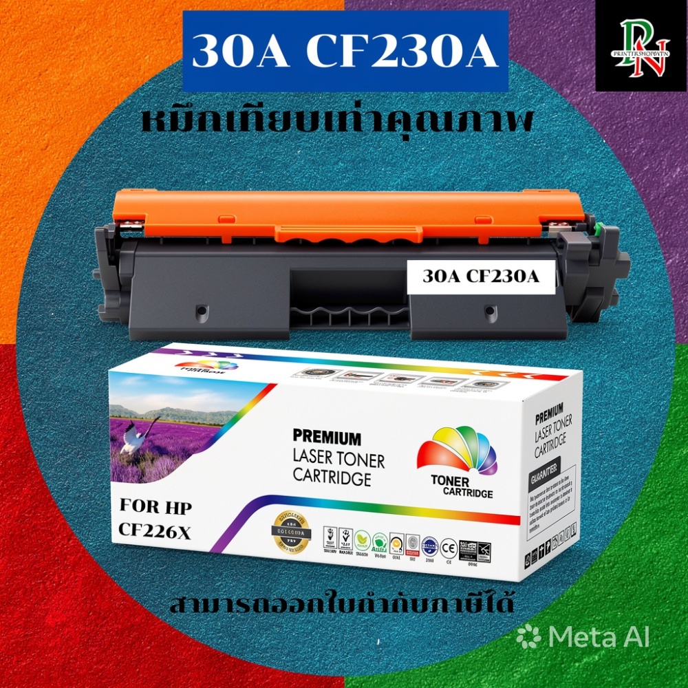 ตลับหมึกโทนเนอร์เทียบเท่า HP 30A CF230A(5-15กล่องราคาพิเศษ) FOR HP LaserJet Pro M203dw/M227fd/M227sd