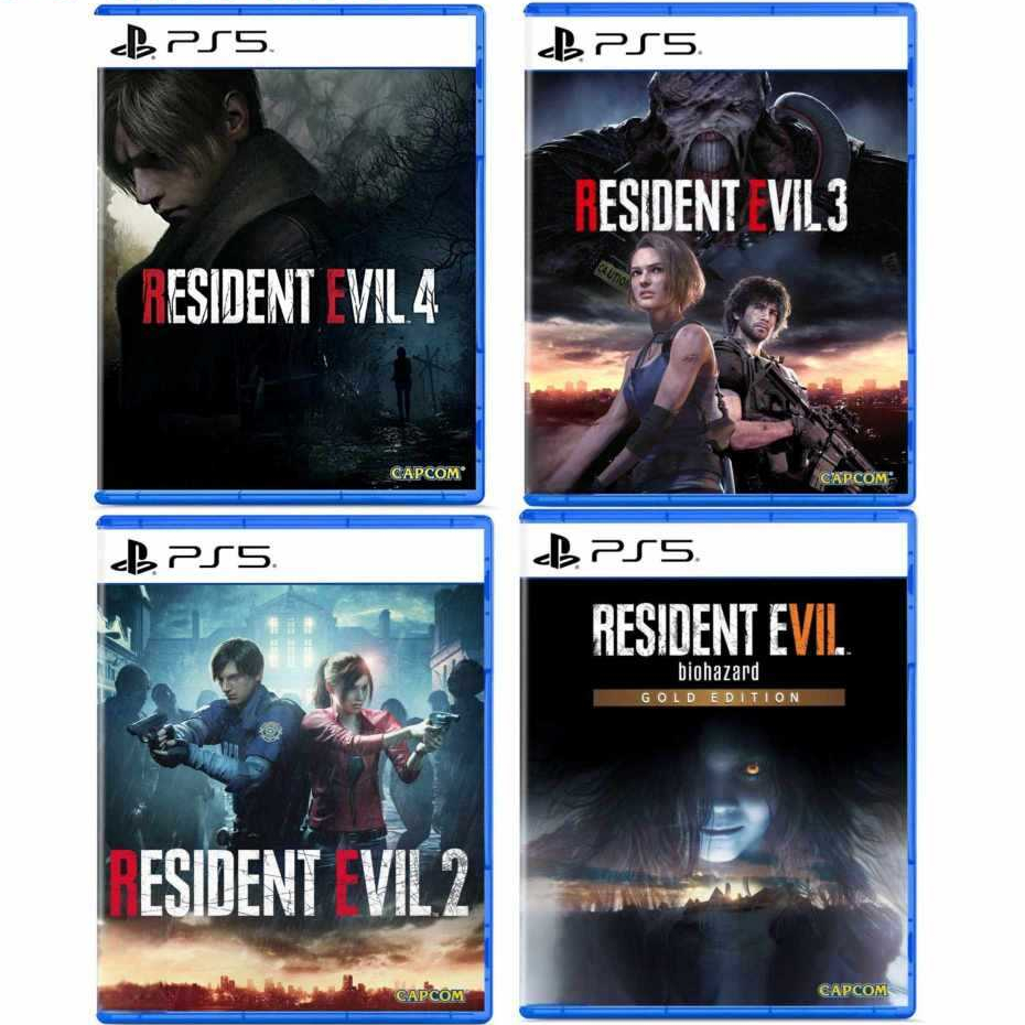 ps5 resident evil 4 / resident evil 3 / resident evil 2 / resident evil 7 gold / resident evil villa