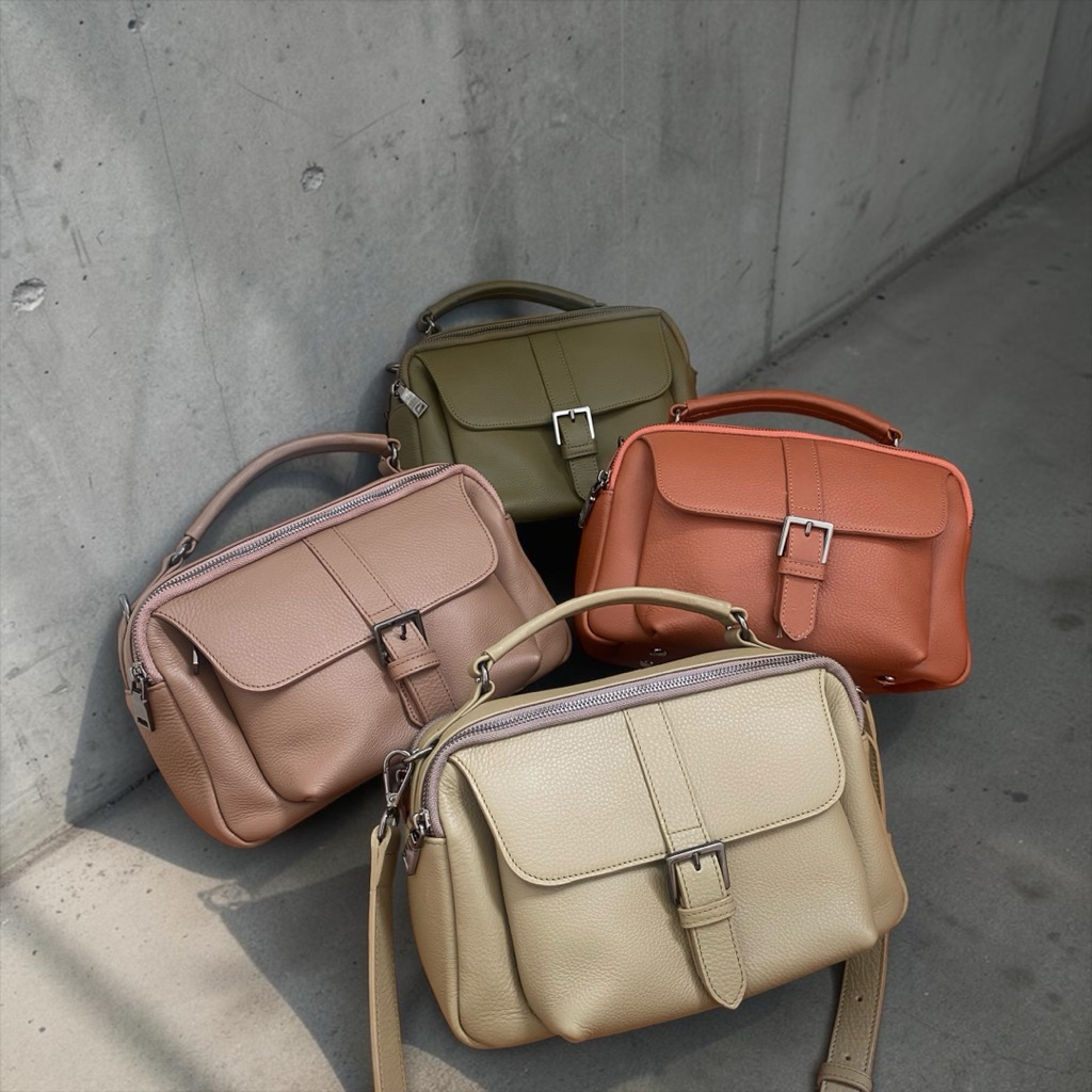 💖 New💖รุ่นWin กระเป๋าหนังวัวแท้ 11 นิ้ว EnneBags
