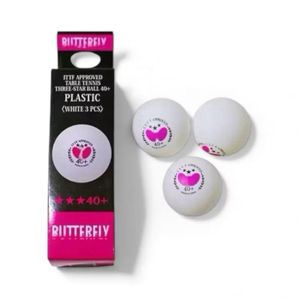 ลูกปิงปอง butterfly ของแท้ที่นักกีฬาเลือกใช้กัน ราคาขายส่ง  1 กล่องมี 3 ลูก