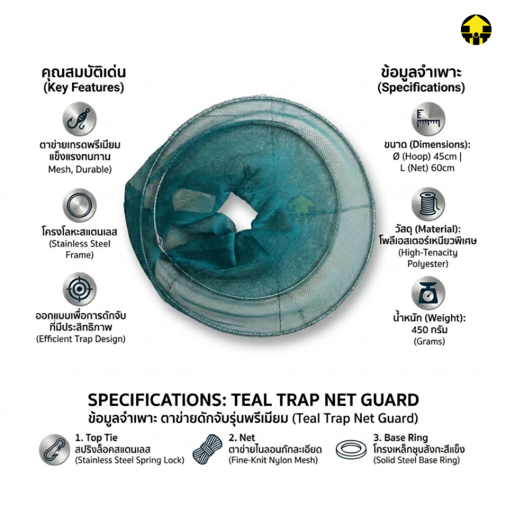 Snake Guard Net (ตาข่ายกันงู) อย่างดีใช้งานกับบเสาไฟ