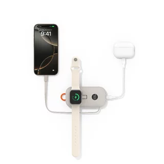 Belkin BPD012 แบตเตอรี่สำรอง 10,000mAh ชาร์จเร็ว 45W พร้อมที่ชาร์จ Apple Watch ในตัว