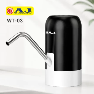 AJ เครื่องกดน้ำอัตโนมัติ รุ่น WT-03 เครื่องปั๊มน้ําดื่ม กดน้ําอัตโนมัติ สะดวก ใช้งานง่าย ชาร์จไฟด้วย USB ประกัน 1 ปี
