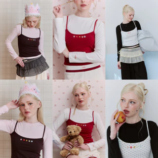 Nineties Design : Playful เสื้อยืดแขนยาว รุ่น Doodly (2ชิ้นติดกัน)