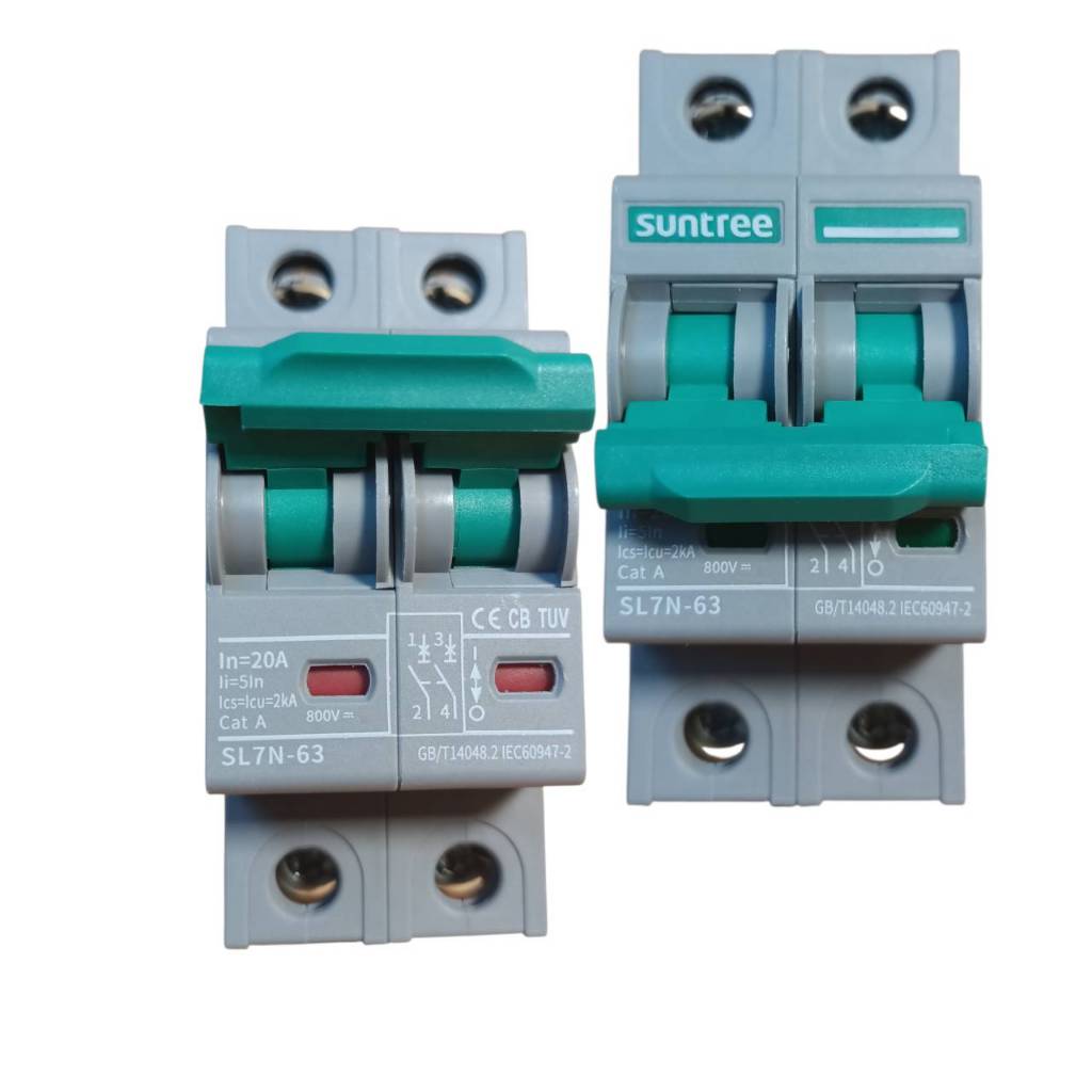 Breaker NP DC 800V 2P 20A MCB SL7N-63 "SUNTREE"