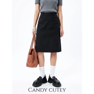 Candy Cutey Penny Loafer ดีไซน์คลาสสิก พื้นหนาเสริมส้นเล็กน้อย ทรงสุภาพ ใส่ทำงานได้