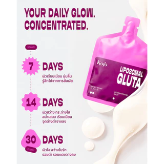 Kojo Liposomal Gluta Shot Dual Delivery Gluta กลูต้าช็อตเข้มข้น 2 รูปแบบ ผิวใส ดูดซึมไว