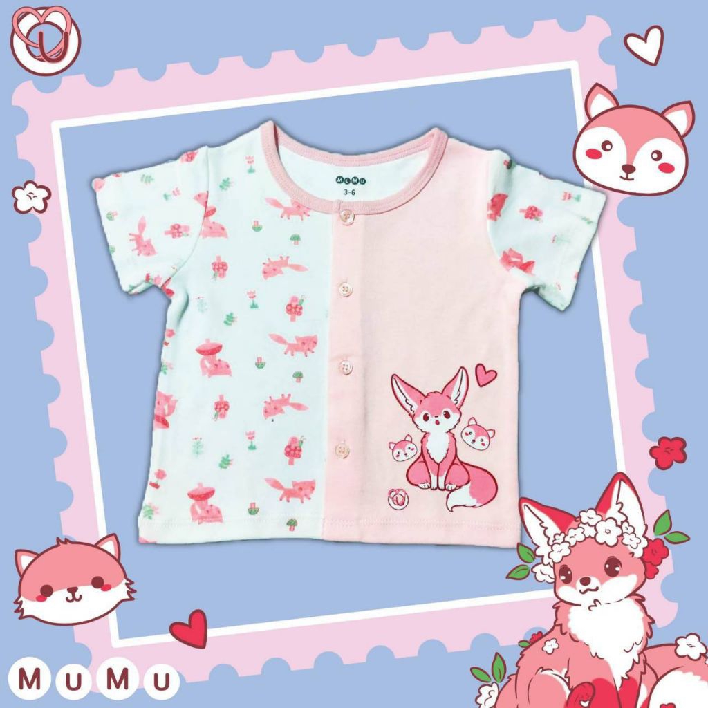 New เสื้อเด็กแรกเกิด3-12เดือน เสื้อเด็กอ่อนกระดุมหน้าcottonนุ่มมาก ลายไม่ซ้ำ