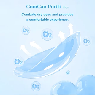 ComCan คอนแทคเลนส์รายวัน 10 ชิ้น เลนส์ใส คอนแทคเลนส์ซิลิโคนไฮโดรเจล คอนแทคเลนส์สายตาสั้น 1 กล่อง คอนแทคเลนส์รายวัน