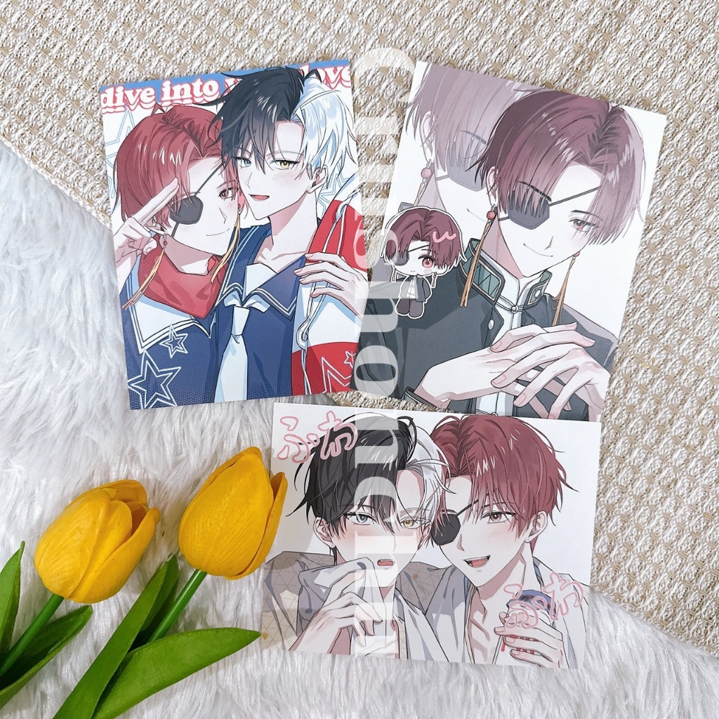 (✅พร้อมส่ง) Postcard Suo & Sakura : Wind Breaker (เซ็ต 3ใบ)