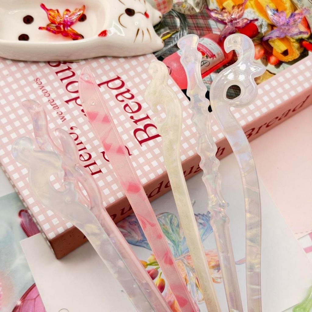 ปิ่นปักผมเรซิ่นจีน ปิ่นจีน ฐานปิ่น ยาว 17-18 cm. สำหรับตกแต่งเครื่องประดับแฮนด์เมด ขายเป็นชิ้น DIY