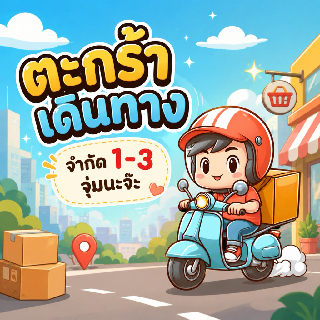 ตะกร้าเดินทาง กล่องขนาดเล็ก 1 ใบ( 1-3 จุ่ม )