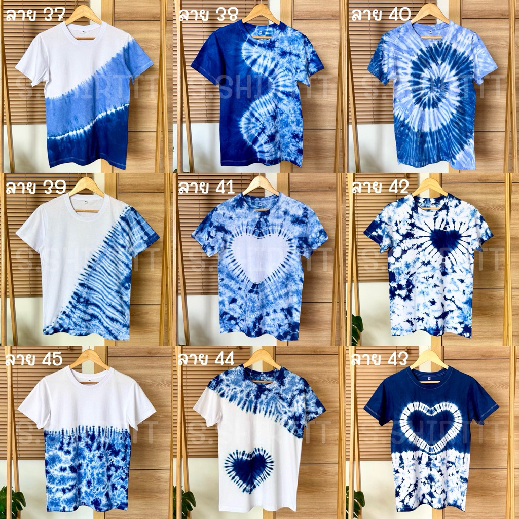 เสื้อมัดย้อมคราม cotton100% มีทั้งเด็กและผู้ใหญ่