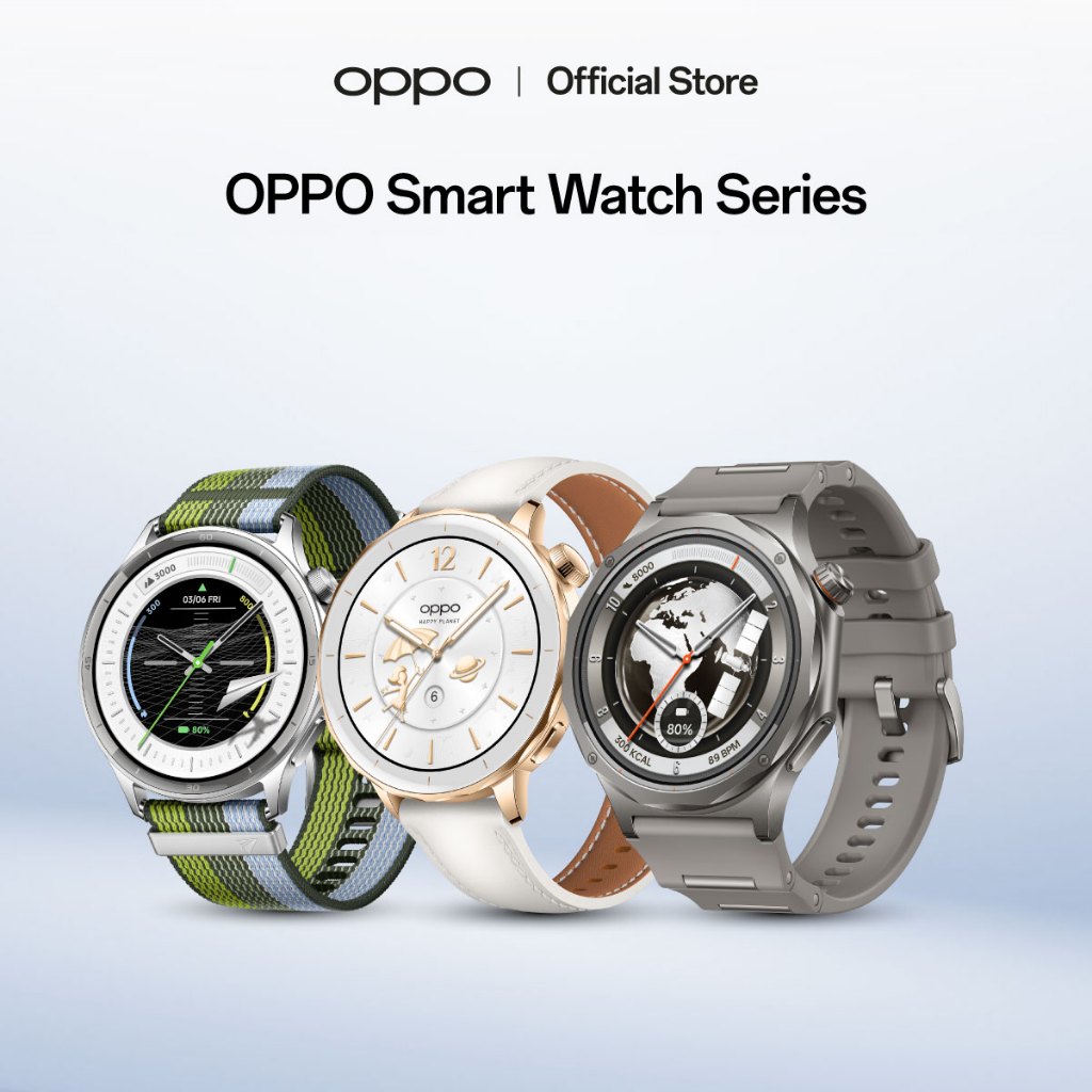 OPPO Watch Series | นาฬิกาสมาร์ทวอทช์ โหมดออกกำลังกายมากกว่า 100โหมด ใช้นาน 7วัน กันน้ำกันฝุ่น IP68
