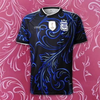 [สต็อกในไทย] New! เสื้อฟุตบอล งานเกรดแฟนสีดำ เสื้อกีฬาคุณภาพพร้อมโลโก้ พร้อมรีดเบอร์ชื่อและอาร์มได้ทุกตัว