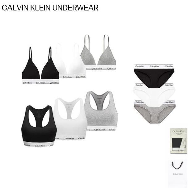 Calvin Klein Women's Lingerie Set Triangle Bra/Sport Bra สปอร์ตบรา กระชับ ใส่สบาย มีให้เลือกหลายแบบ ของแท้แบรนด์แท้ แถมฟ